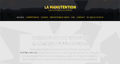 Desktop Screenshot of lamanutention.com