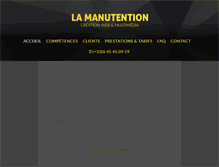 Tablet Screenshot of lamanutention.com
